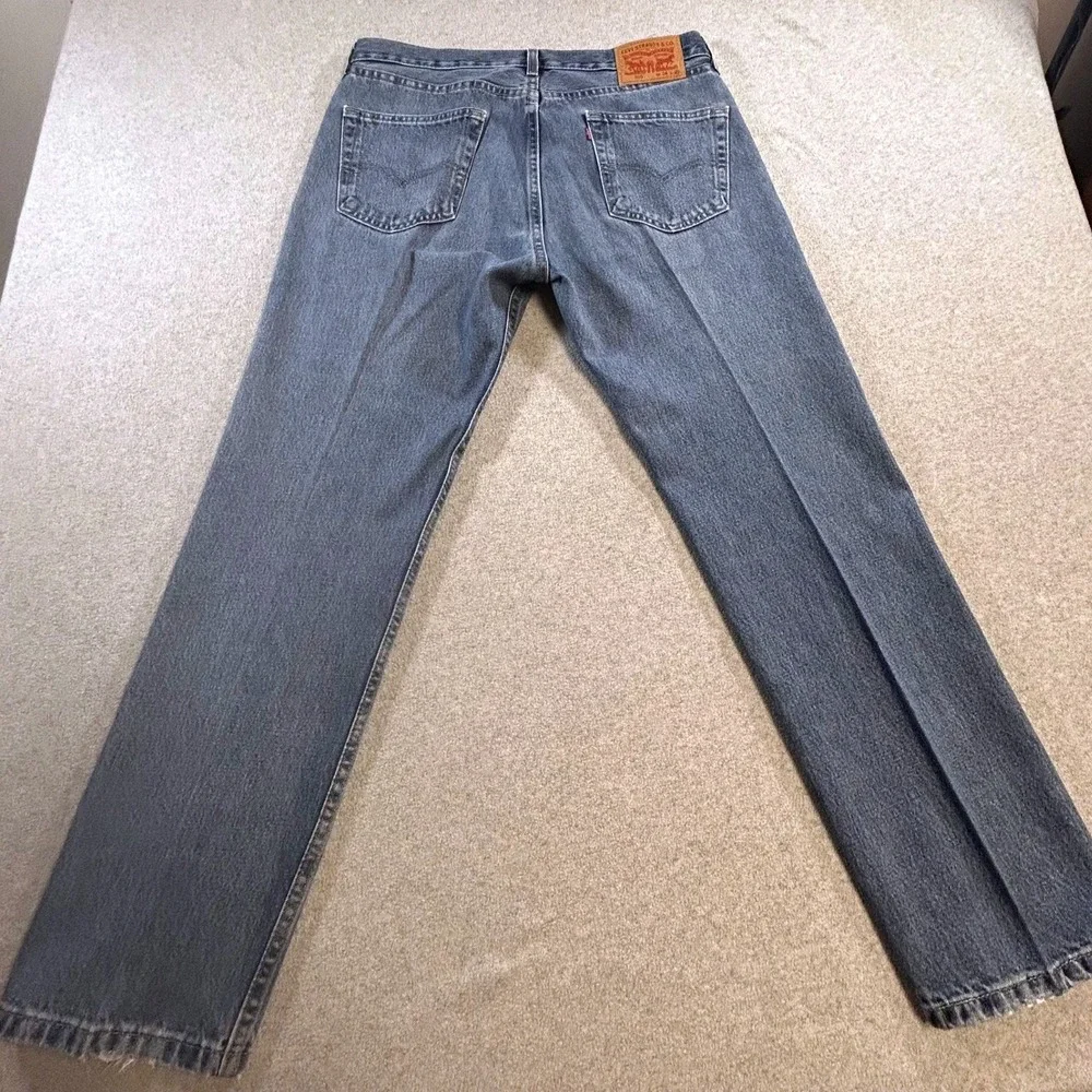 Levis 505 Jeans Mens 34x29 Medium Wash Straight Leg Classic Fit Denim Pants